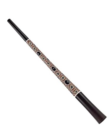 Sliced Travel Didgeridoo for Meditation, Sound Healing Therapy and Circular Breathing — NOT MADE IN CHINA — Native Australian Drone Note with Mahogany Shell, 2-YEAR WARRANTY