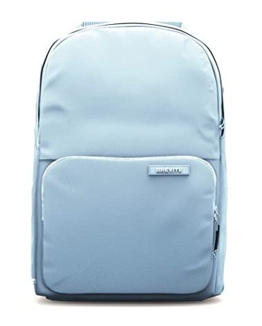 BREVITE The Backpack- Casual daypack backpacks for every function. Compact but spacious 18L aesthetic traveling backpack with laptop compartment. (Misty Blue)