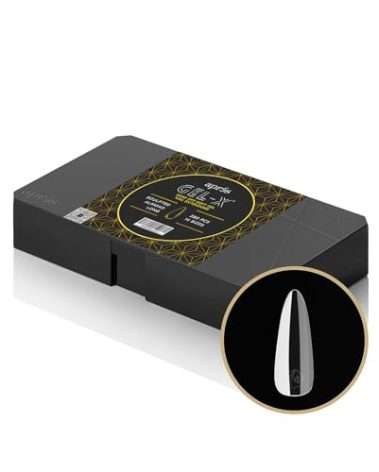 Apres Gel-X® Almond Box of Nail Tips | 280 Gel-X Tips, Soft Tips, 14 Sizes 00-9 | Half-sizes Included (Sculpted Almond Long, 280 Count)