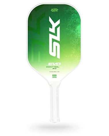 Selkirk Sport SLK Evo Control XL Pickleball Paddle | G8 Power Carbon Fiber Pickleball Paddle Face with Spinflex Surface and Rev-Control Polymer Core | Control Green XL