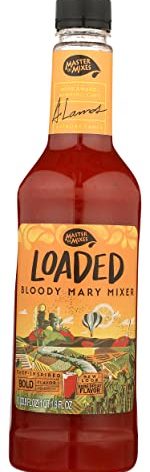 Master Of Mixes Loaded Bloody Mary Mix, Alcohol Free, 33.8 Ounces (Pack Of 6)