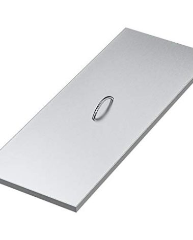 Stanbroil Fire Pit Burner Pan Cover 39" x 15", Fits 36 x12 Inches Rectangular Drop-in Burner Pan, Stainless Steel