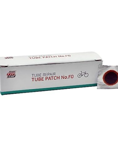 Rema Tip Top No. F0-P Tube Patch, 16 mm Round Vulcanizing Bike Patches for Tire Inner Tube Repair, Red Edge Patches, 100 Count