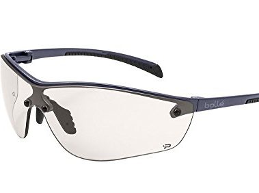 Bollé Safety Bolle Safety Silium+ Safety Glasses, Dark Gunmetal Frame, Light Amber Lenses (40239)