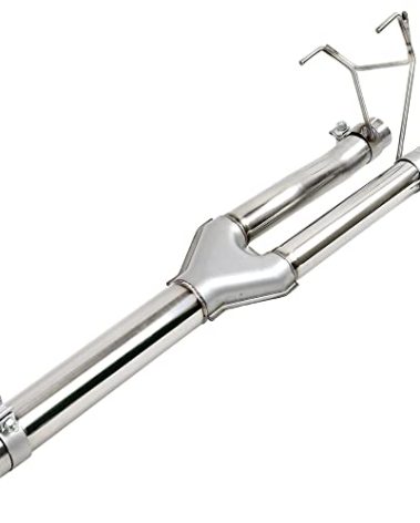 YOLANDO Dual Exhaust Muffler Y-Pipe Direct Fit Kit Fits 2009-2019 For Dodge Ram 1500 Hemi 5.7L Pickup Truck Stainless Steel