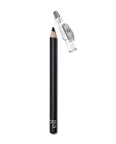e.l.f. Satin Eyeliner Pencil, Smooth Glide Eyeliner For A Satin Finish, Includes A Built-In Sharpener, Vegan & Cruelty-Free, Black
