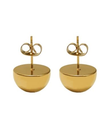 Niaspi Half Ball Dome Stud Earrings for Women Small Round Ball Hemispherical Minimalist Studs Earrings Fashion Jewelry