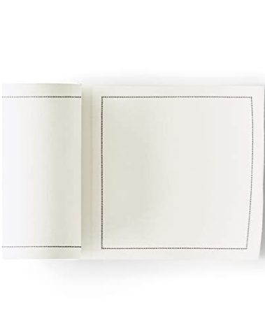 My Drap Basics Cotton Cocktail Napkin, 50 Per Roll, Cream, 4.3 x 4.3 Inch