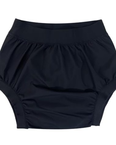 AQX Adult Diaper Cover for Incontinence, High Waist Active Waterproof Latex Pants with Cotton Layer, Noiseless Reusable Washable Pull Up Plastic Pants (High Waist 3XL)