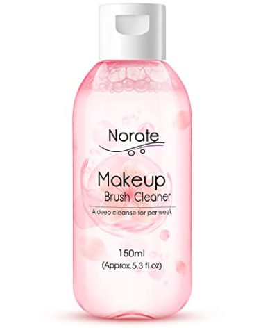 Norate Makeup Brush Cleaner, Make Up Brush Cleansers Solution, Makeup Cleaner for Makeup Brushes, Beauty Sponge, Powder Puff, Deep Clean Brush Shampoo, Gentle Formula Cruelty Free 5.3 FL.OZ