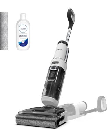 Tineco Floor ONE Stretch S6 Cordless Wet Dry Vacuum Cleaner, 180°Lay-Flat Smart Vacuum Mop, 40 Minutes Long Runtime 158℉ Flashdry Self-Cleaning, Dual-Sided Edge Cleaning Lightweight Floor Cleaner