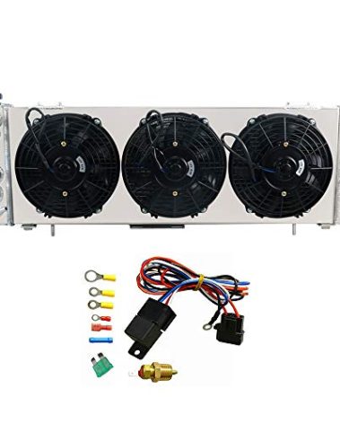 ALLOYWORKS Performance Full Aluminum Radiator+Shroud Fans+Relay For 1991-2001 Jeep Cherokee XJ 4.0L Comanche L4 L6 Off Road