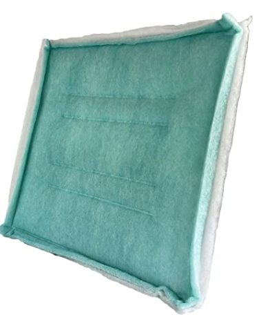 wioboy Paint Spray Booth Intake Filter Pad, 20" x 20" (20/case) Tacky Panel with Internal Wire Frame
