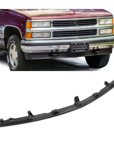 HECASA Front Bumper Filler Trim Compatible with 1994-2000 Chevy Chevrolet GMC C/K 1500 2500 3500 Suburban Blazer Tahoe Yukon Cadillac Escalade Replacement for 12376285 GM1087180 Retainer Panel Molding