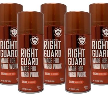 Right Guard Sport Deodorant, Aerosol, Original 8.5 oz (Pack of 5)