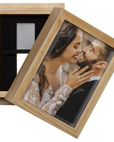 Neil Enterpises Inc. Wood Elite Flash Drive Box with Photo