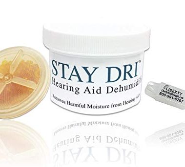 Stay Dri Hearing Aid Dehumidifier - Includes Free Liberty Keychain Hearing Aid Battery Holder