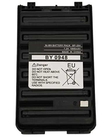 Karier BP-264 1800mAh Ni-MH Battery for ICOM Radio IC-T70A IC-V80 IC-U80 IC-F3001 IC-F3101D IC-F3103D IC-F4101D F4001 BP265 with Belt Clip