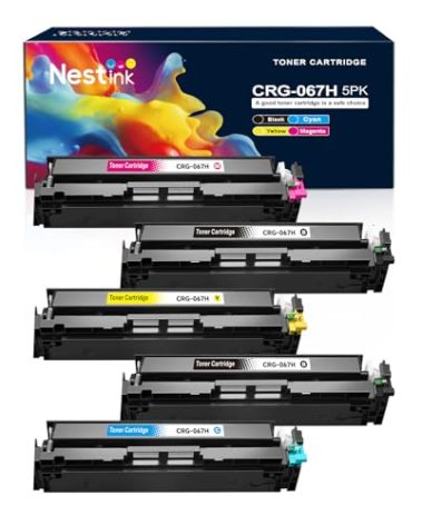 CRG 067H CRG-067 Toner Cartridge Set Replacement for Compatible Canon 067H Compatible for Color ImageClass MF656Cdw LBP632Cdw MF654Cdw MF653Cdw LBP633Cdw Printer (5 Pack)