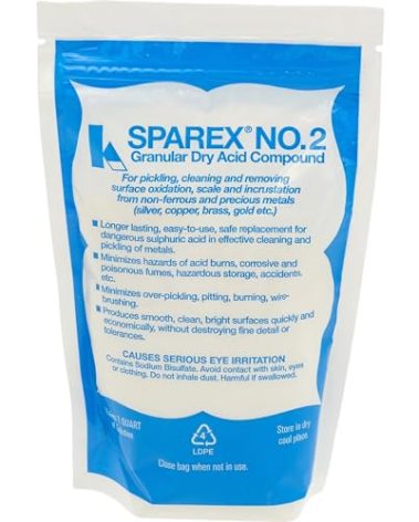 SPAREX No 2 Granular Dry Acid Pickling Compound 10oz for Cleaning Oxidation