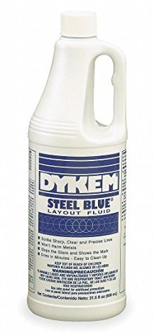 Dykem Steel Blue Layout Fluid - 31.5 fl oz Bottle - 80600 [Price is per Bottle]