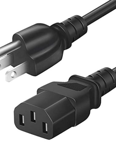 6 FT AC Power Cord for Goplus 2 in 1 Folding Treadmill Sole E060001 F63 (21034) F65 F80 F83 F85 (21016) CE800 CT800 XE400 WE35 WE95 XE850 XU875 XR895 FT96 Treadmill Mains Cable Replacement