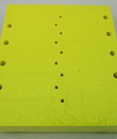 YELLOW Self-Locking Arrow Key Tags (1,000 per pack) Size 4 1/2" X 3/4" (YELLOW)