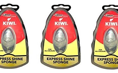 Kiwi Express Shoe Shine Sponge, Neutral, 0.2 Fl Oz (Pack of 3)