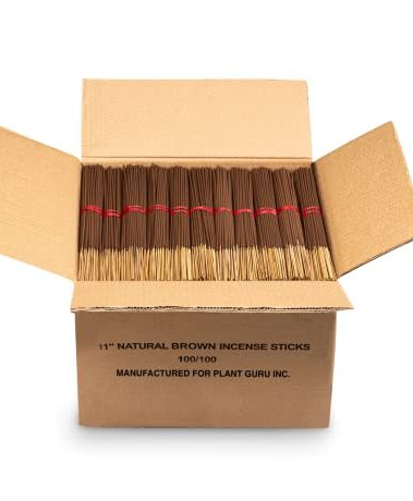 2000 Unscented Incense Sticks 11" Bulk - 100% Natural Joss and Bamboo Punk Blanks - Great for DIY Aromatherapy Incense Making.