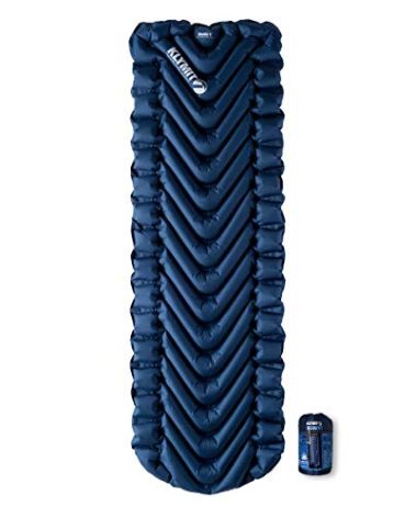 KLYMIT Static V Lightweight Inflatable Sleeping Pad | Comfortable, Easy to Inflate Camping Air Mattress for Backpacking and Hiking