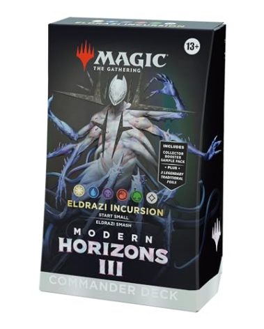 Magic: The Gathering Modern Horizons 3 Commander Deck – Eldrazi Incursion (100-Card Deck, 2-Card Collector Booster Sample Pack + Accessories)