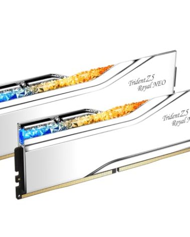 G.SKILL Trident Z5 Royal Neo Series (AMD Expo) DDR5 RAM 32GB (2x16GB) 6000MT/s CL28-36-36-96 1.40V Desktop Computer Memory UDIMM - Silver (F5-6000J2836G16GX2-TR5NS)