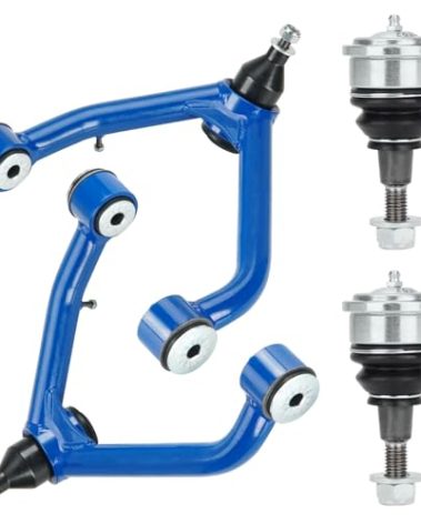 Front Upper Control Arms w/Ball Joints Lift 2-4" for Chevy Tahoe & Suburban 1500 & GMC Yukon XL 1500 & Cadillac Escalade 07-14, Silverado 1500 & Sierra 1500 07-18, 4WD Adjustable Suspension Kit 2Pcs