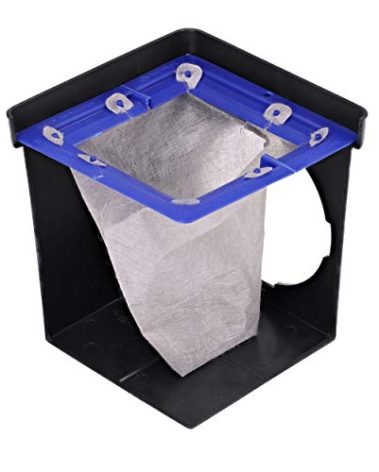 NDS 900FFRTL Square Catch Basin Drain Filter, for Clog-Free Drainage & Infiltration Systems, Removable Filter, 9 inch Catch Basin Drain, Small Lawns, Landscaping & Patios, Plastic & Geotextile Fabric