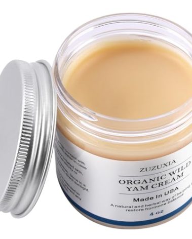 Zuzuxia Wild Yam Cream, 4 OZ Unscented Organic Wild Yam Cream for Women Balance Support, Non-GMO, Paraben-Free, Hypoallergenic, Deep Nourishment for All Skin Types