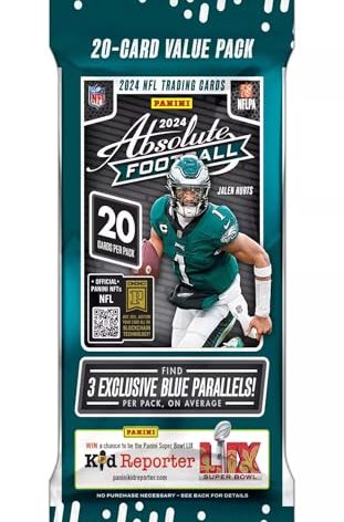 2024 Panini Absolute Football NFL 20 Card Jumbo Value Trading Card Pack