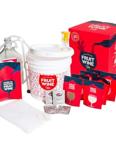 Craft A Brew - Fruit Wine Making Kit - Easy for Beginners - At Home Wine Making Kit - Includes Ingredients & Reusable Equipment - Use Any Fresh, Frozen or Fruit Juice - Makes Up to 20 1-gallon Batches