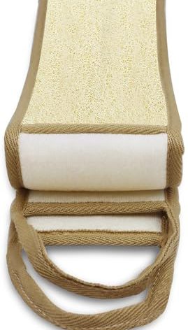 50 Inch Extra Long Natural Exfoliating Loofah Luffa Back Scrubber for Shower for Men Women, Deep Clean & Invigorate Your Skin Back Scrubber