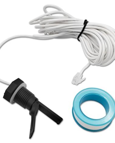 GLX-FLO-RP Flow Switch Assembly Replacement Kit Compatible with Hayward/Goldline Aquarite Salt Systems, Flow Sensor Compatible with Hayward Salt Cell/Salt Chlorine Generator System, with 15-Foot Cable
