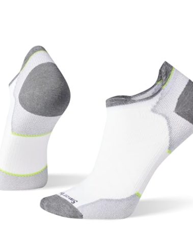Smartwool Run Zero Cushion Low Ankle Socks, White, X-Large