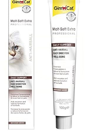 Gimcat Malt Soft Paste Extra + Extra Dietary Fibre Supports the Natural Passing of Swallowed Hair 100 G.