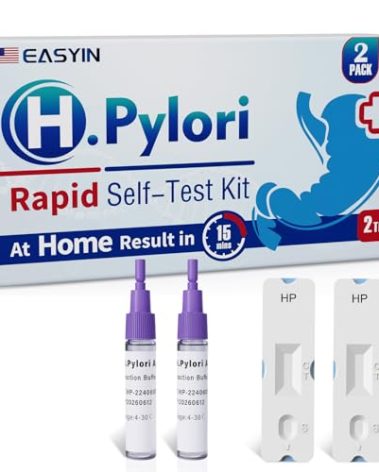 EASYIN H Pylori Test Kit: 2 PCS Fast & Highly Accurate & Easy to Use & Read Helicobacter Pylori Test at Home Results in 10-15 Minutes - H-Pylori Test Kit 2 Test (2)