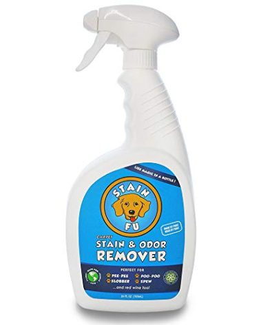 STAIN FU Pro Strength Carpet Odor & Stain Remover Works Like Magic in a Bottle on Tough Urine Feces Vomit and Even red Wine Too! 24 fl.oz