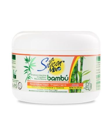 Silicon Mix Bamboo Nourishing Hair Treatment 8 ounces – Deep Conditioning Mask for Strong, Hydrated, and Revitalized Hair, Restores Shine, Softness, and Improves Elasticity