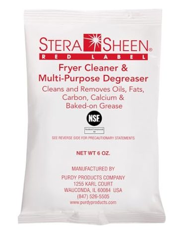 Stera Sheen Red Label French Fryer and Filter Cleaner - 6 oz Packets - 24 Packets/Case