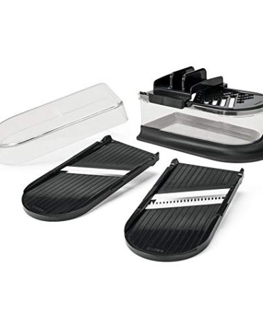 Kyocera Advanced Ceramics 6-Piece Mini Slicer Sets Inludes: Mandoline Slicer; Julienne Slicer; Grater; Storage Container; Handguard
