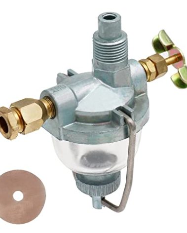 THUNDERMINGO Glass Fuel Sediment Bowl AM3100T 355142R91 Assembly for John Deere Tractor 1010 320 330 40 420 430 440 M Allis Chalmers Farmall IH Tractor Cub Super A B C AV D14 D17 D19 Replace AT326991