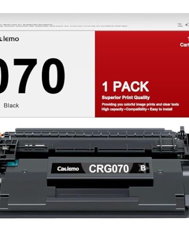 Canon 070 Black Toner Cartridge - Replacement for Canon 070, 070H, CRG070, CRG-070 - Compatible with imageCLASS MF465dw, MF462dw, LBP247dw, LBP247dw Printer