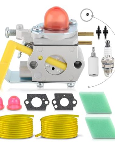 SST25 Carburetor for Weedeater Featherlite Parts, Carburetor for Poulan SST25C FL20 FL25 FL26 TE475 P1500 FX26 FX26S FX26SC Trimmer Replace# C1U-W24