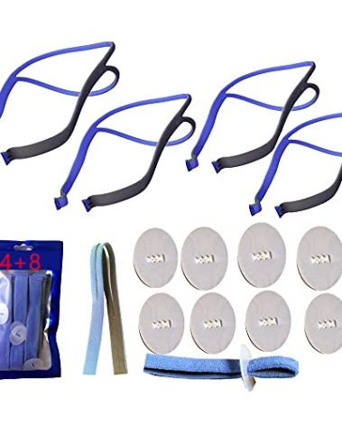 Kissroller 4PCS P10 Replacement Headgears Strap Compatible with ResMed Airfit P10 Straps Included 8 Adjustment Clips